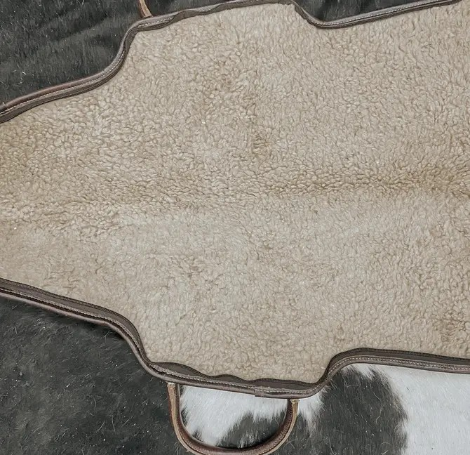 Leather Long Case Sherpa Lined for Men or Women