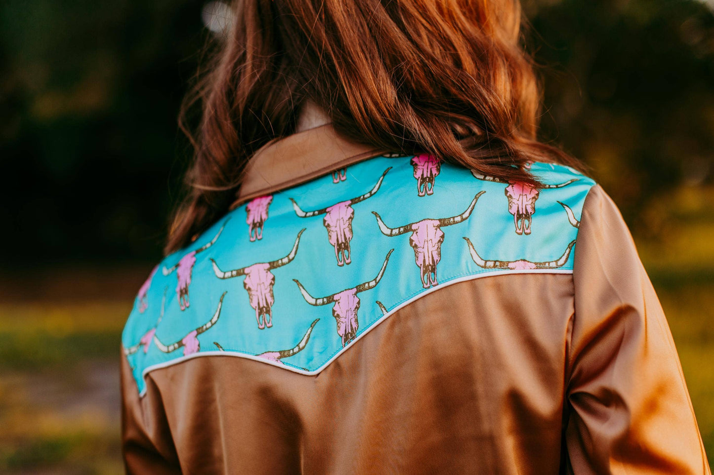 Cow skull Button Up Shirt