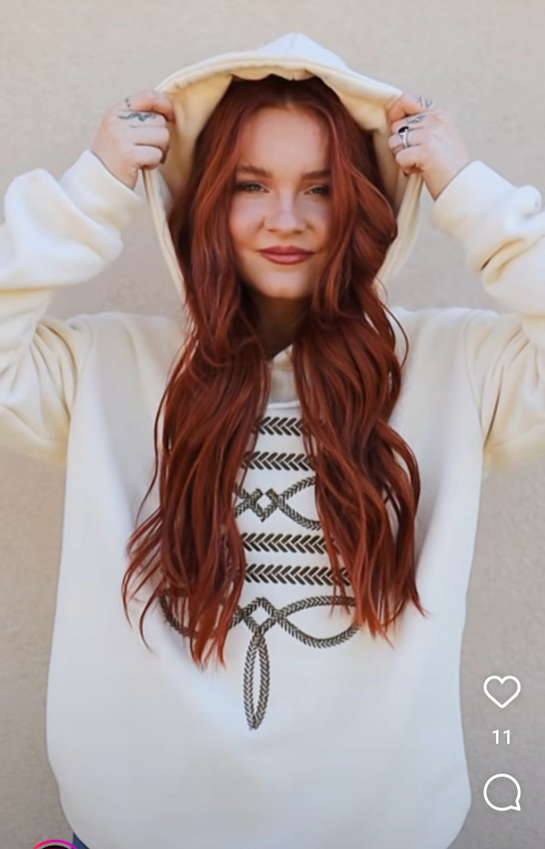 Boot Stitch soft hoodie