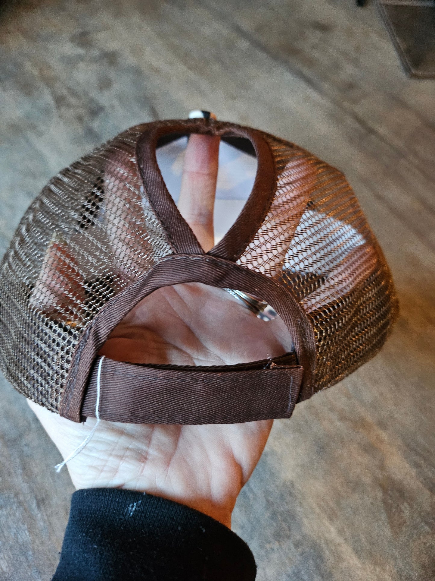 Custom leopard print pont tail hat