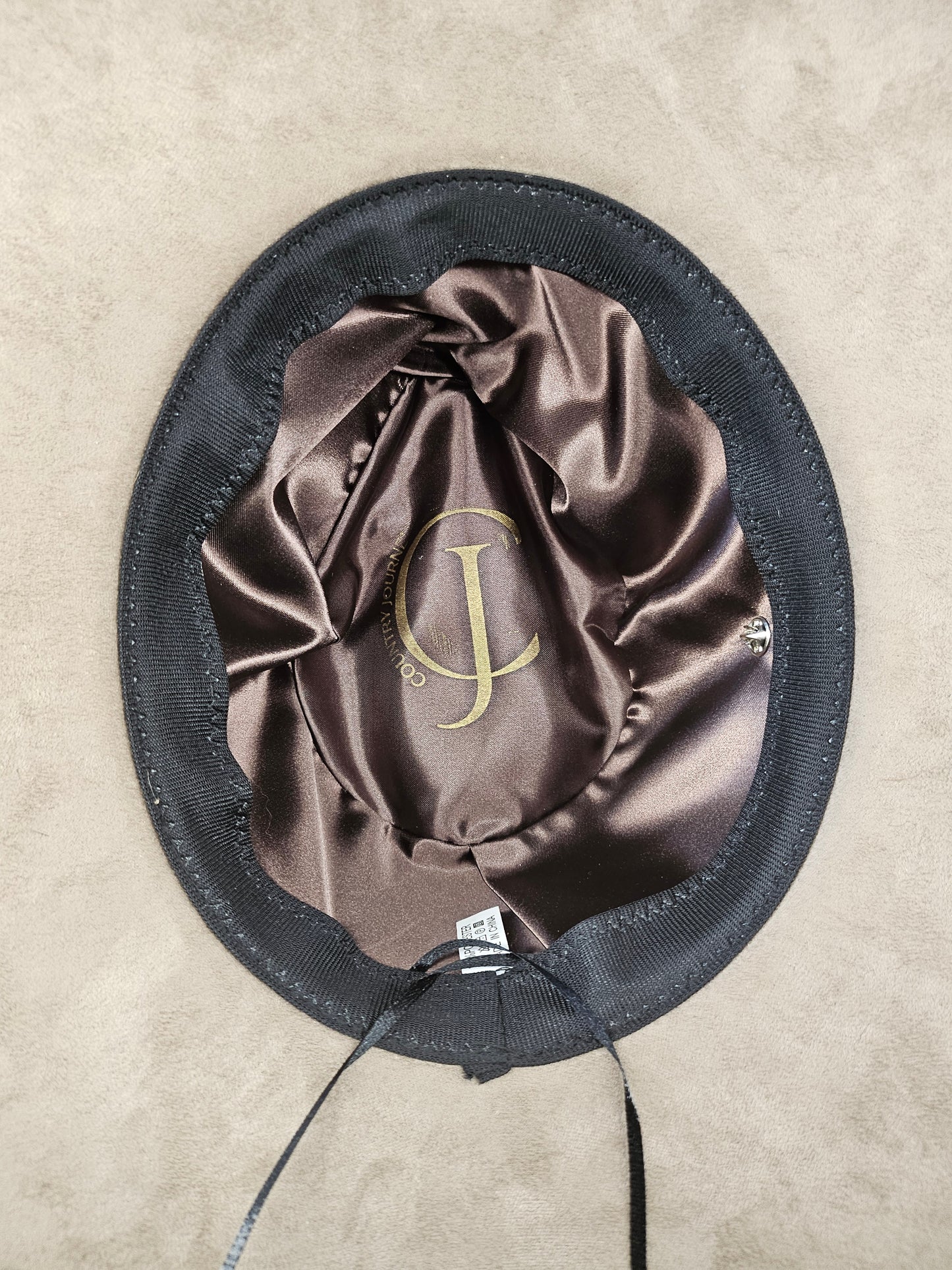 Taupe Fedora Hat hand burned with a horse under a weeping willow