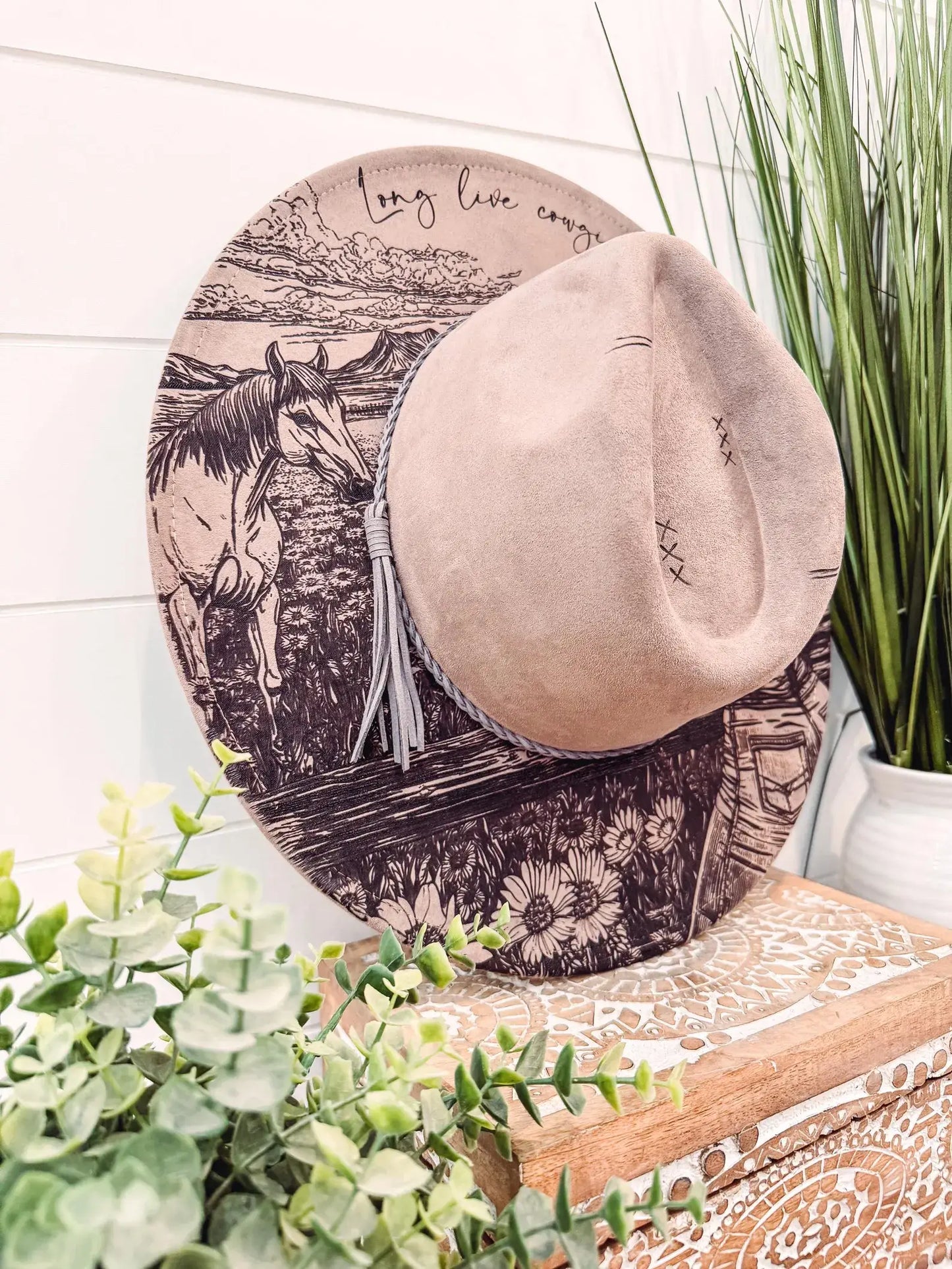 PRE ORDER Engraved Cowgirl Mountain Hat