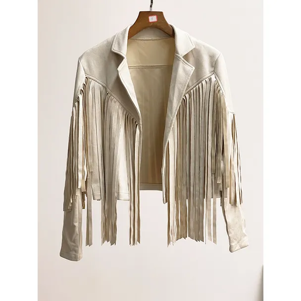 Western style suede Fringe Tassel jacket