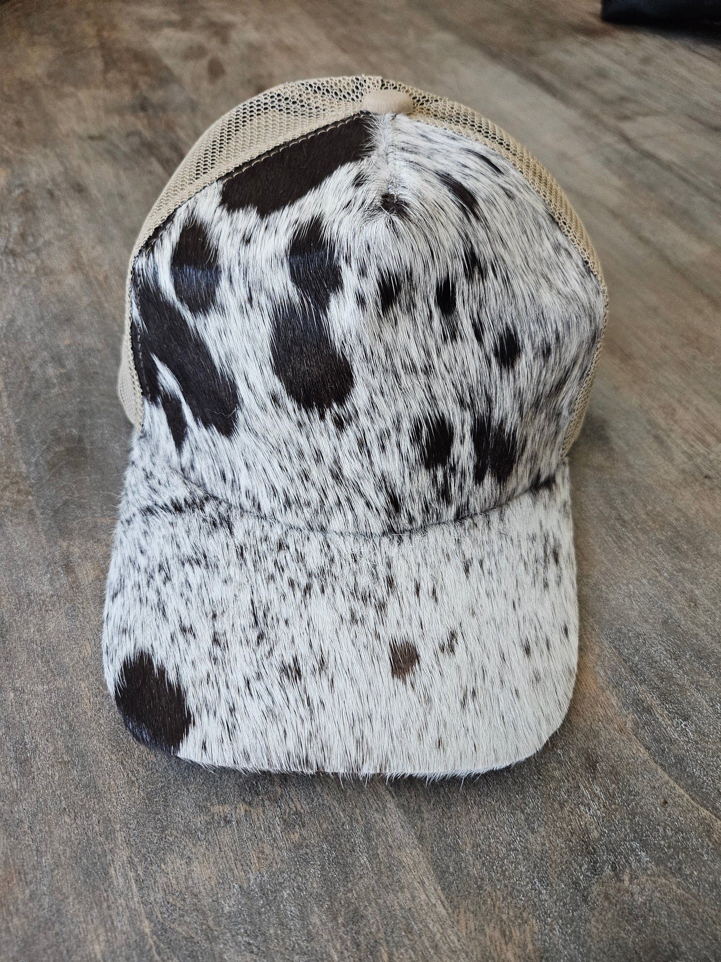 Western Linens - Genuine Cowhide trucker hat