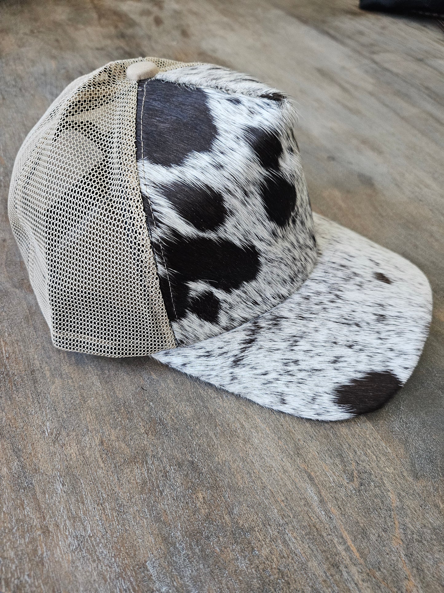 Western Linens - Genuine Cowhide trucker hat