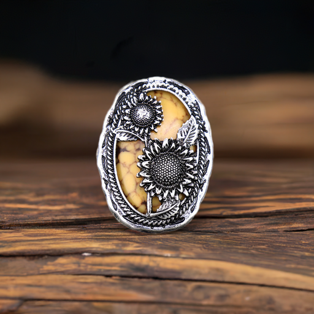 Sunflower stretch ring