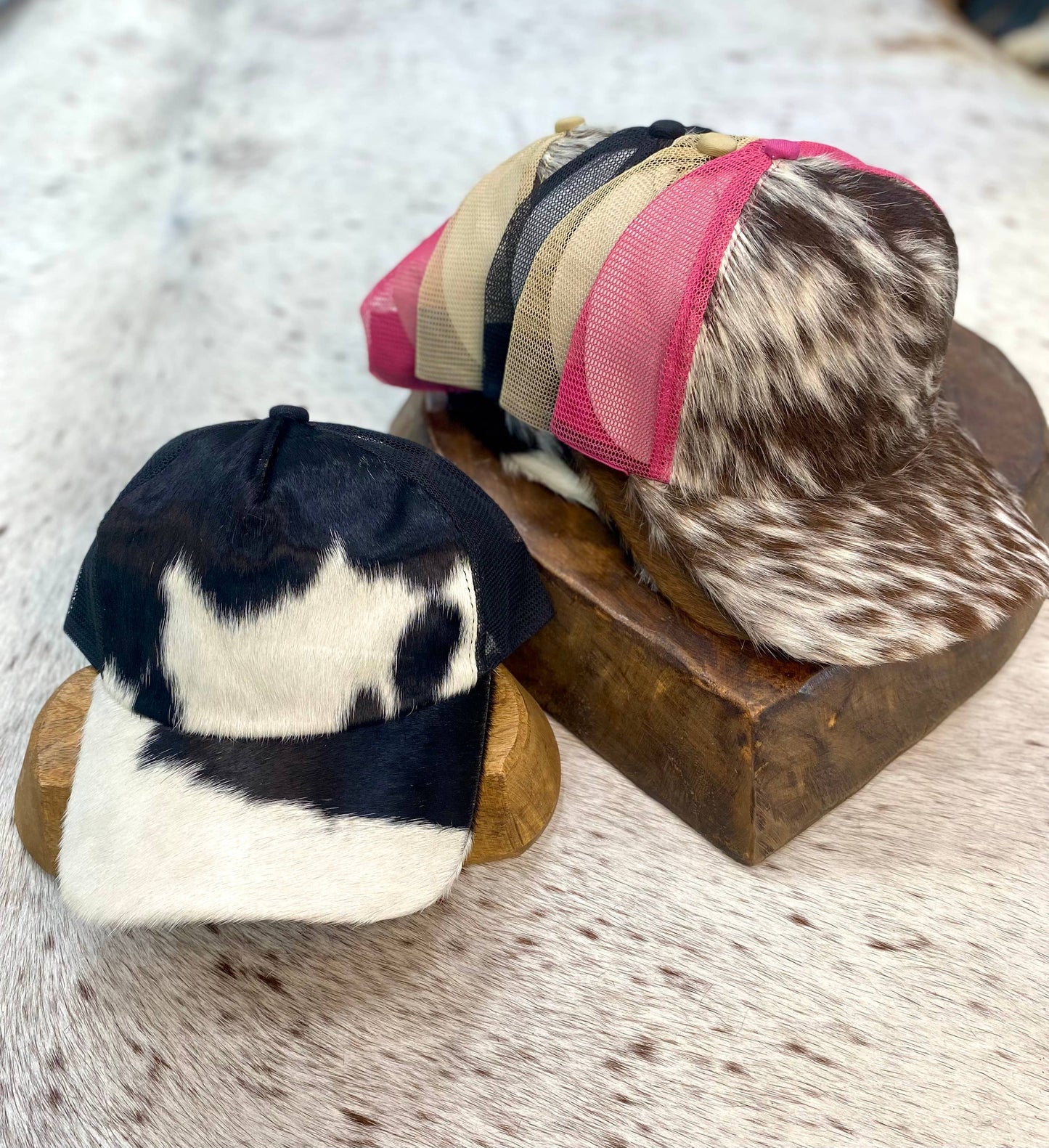 PRE ORDER  Western Linens - Cowhide Caps