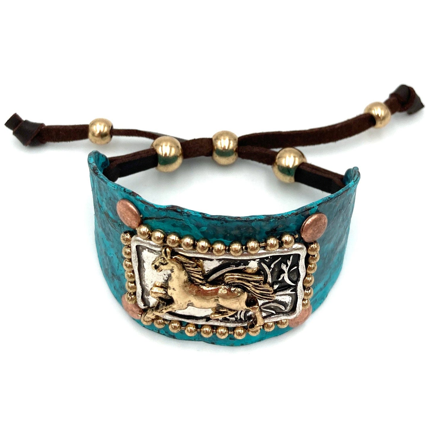 Running Horse Western Cuff Bracelet