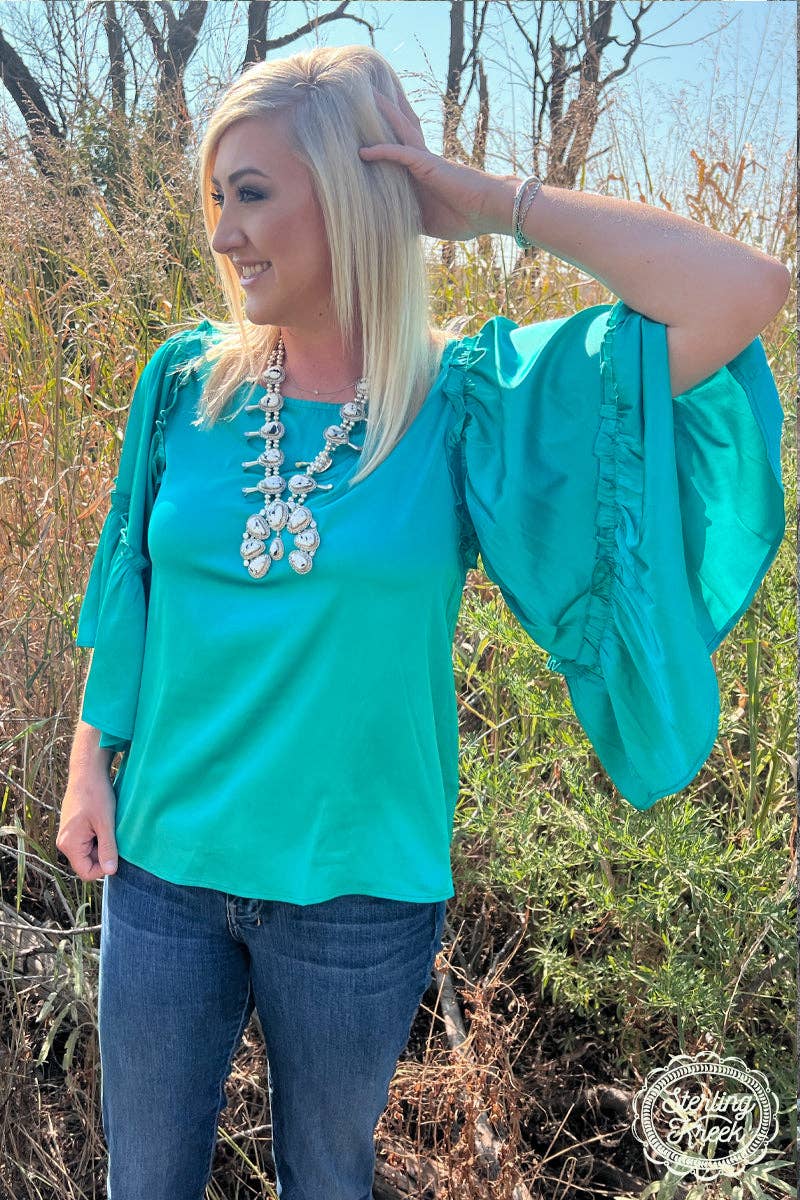 INTO THE NIGHT TOP TEAL