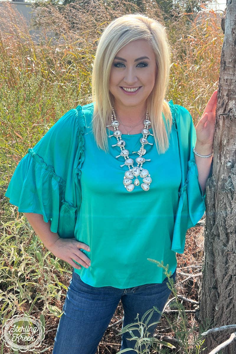 INTO THE NIGHT TOP TEAL