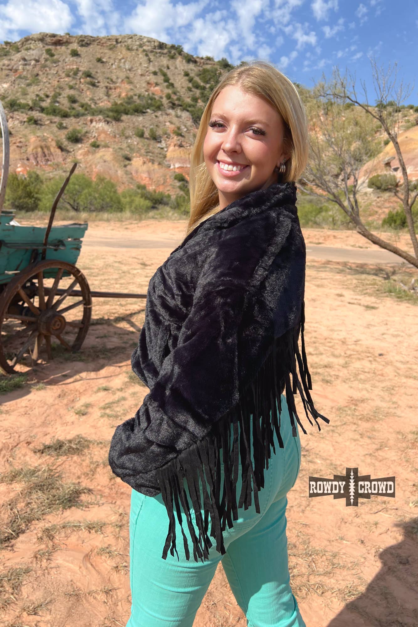 Black Western Fringe Jacket