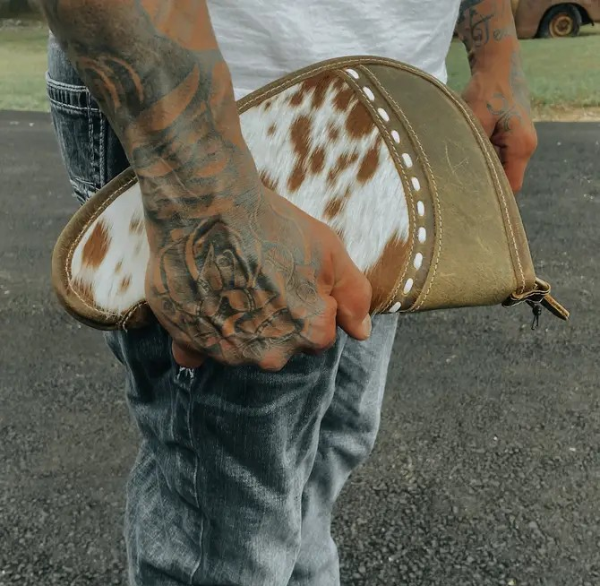 11” Case Cowhide in brown Leather cowhide