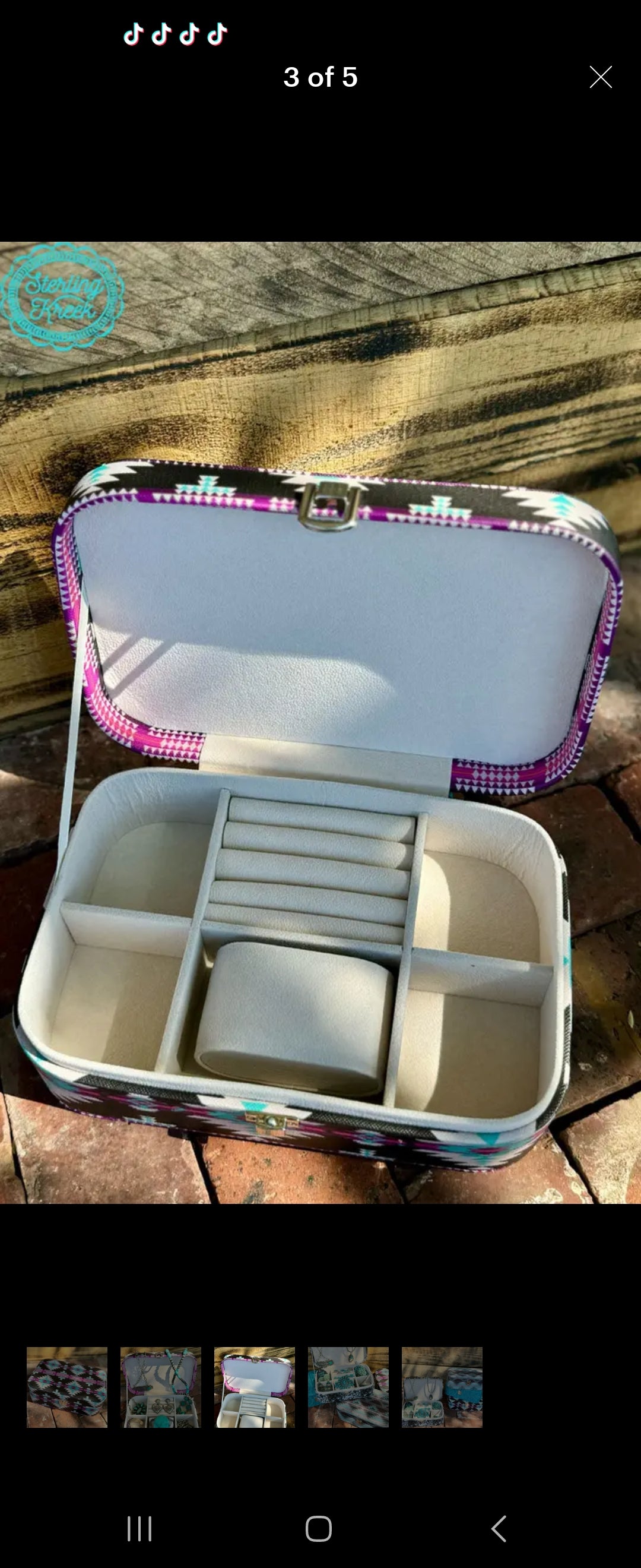 STERLING KREEK ON THE RANGE JEWELRY BOX