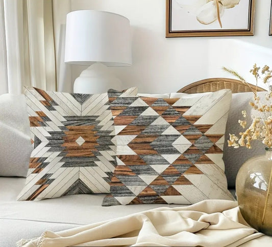 Aztec decorative throw pillow covers 18x18" (cover only)