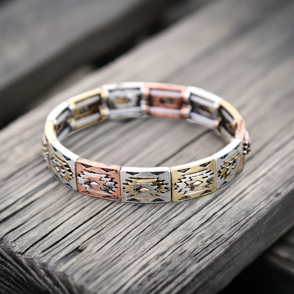 Aztec Western stretch bracelet