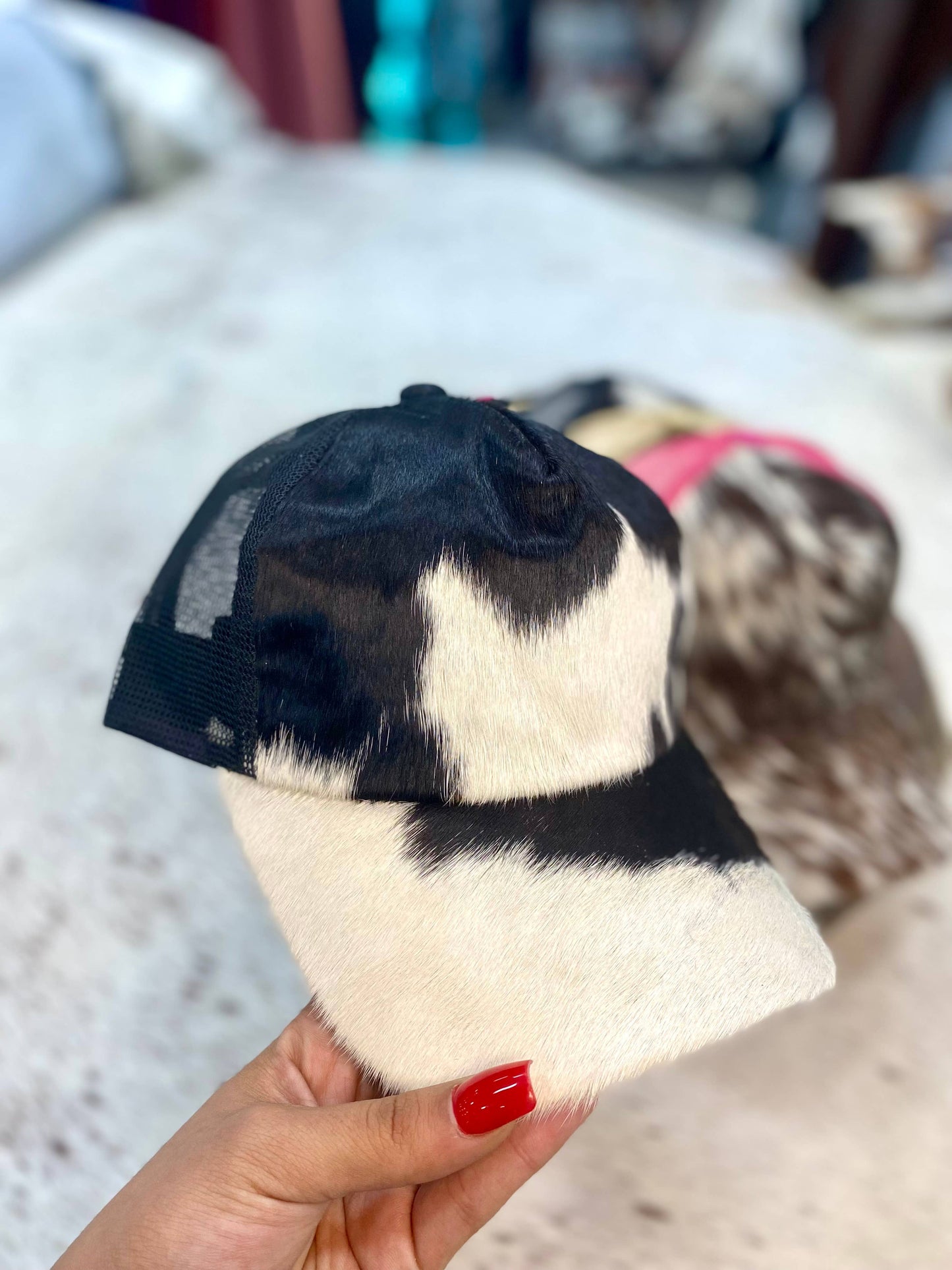 PRE ORDER  Western Linens - Cowhide Caps