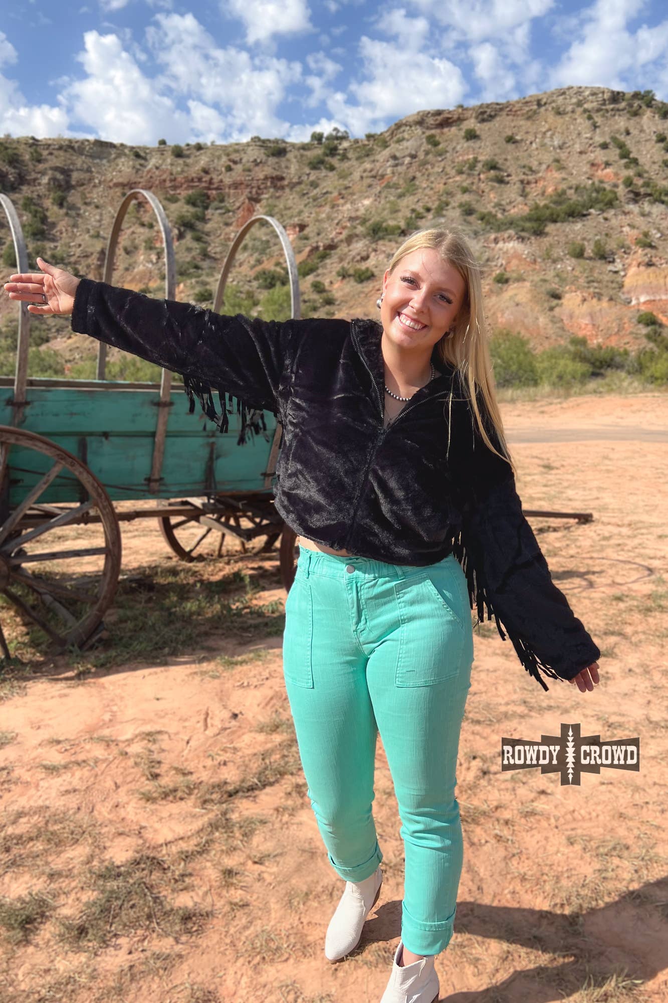 Black Western Fringe Jacket