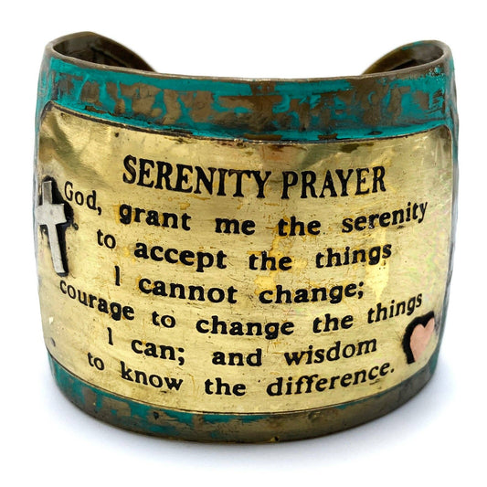 Engraved Serenity Prayer Cuff Bracelet