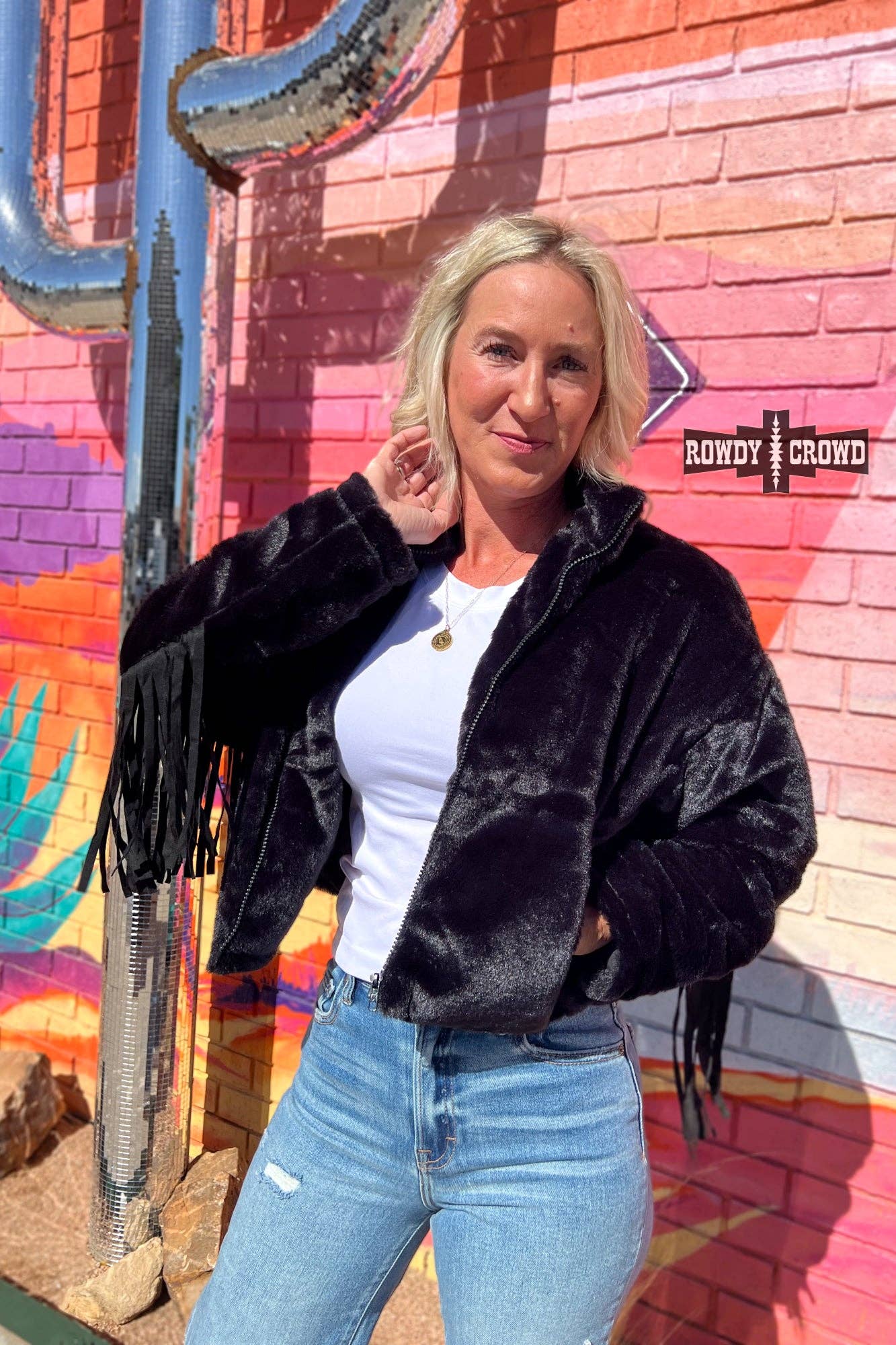 Black Western Fringe Jacket