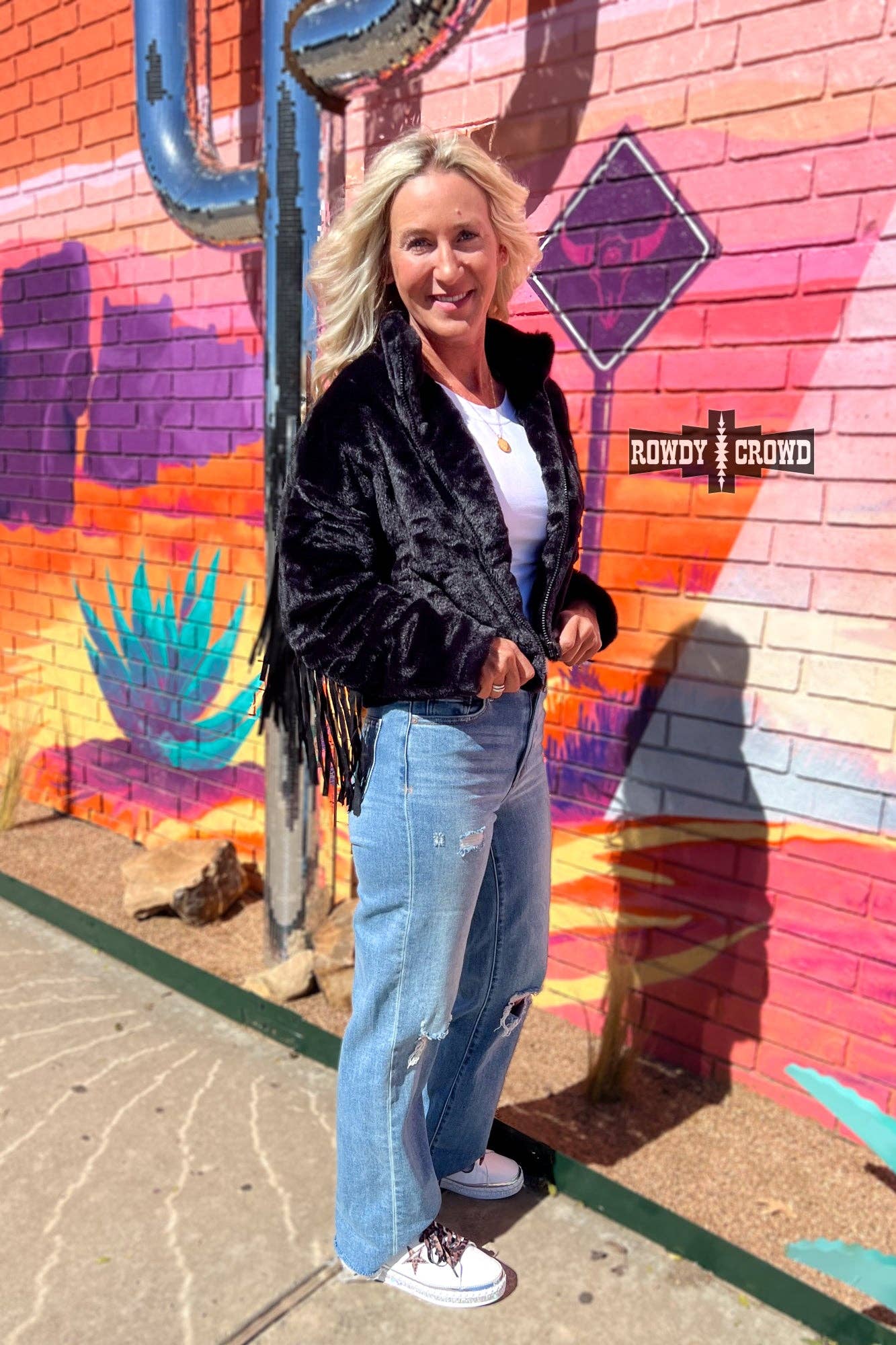 Black Western Fringe Jacket