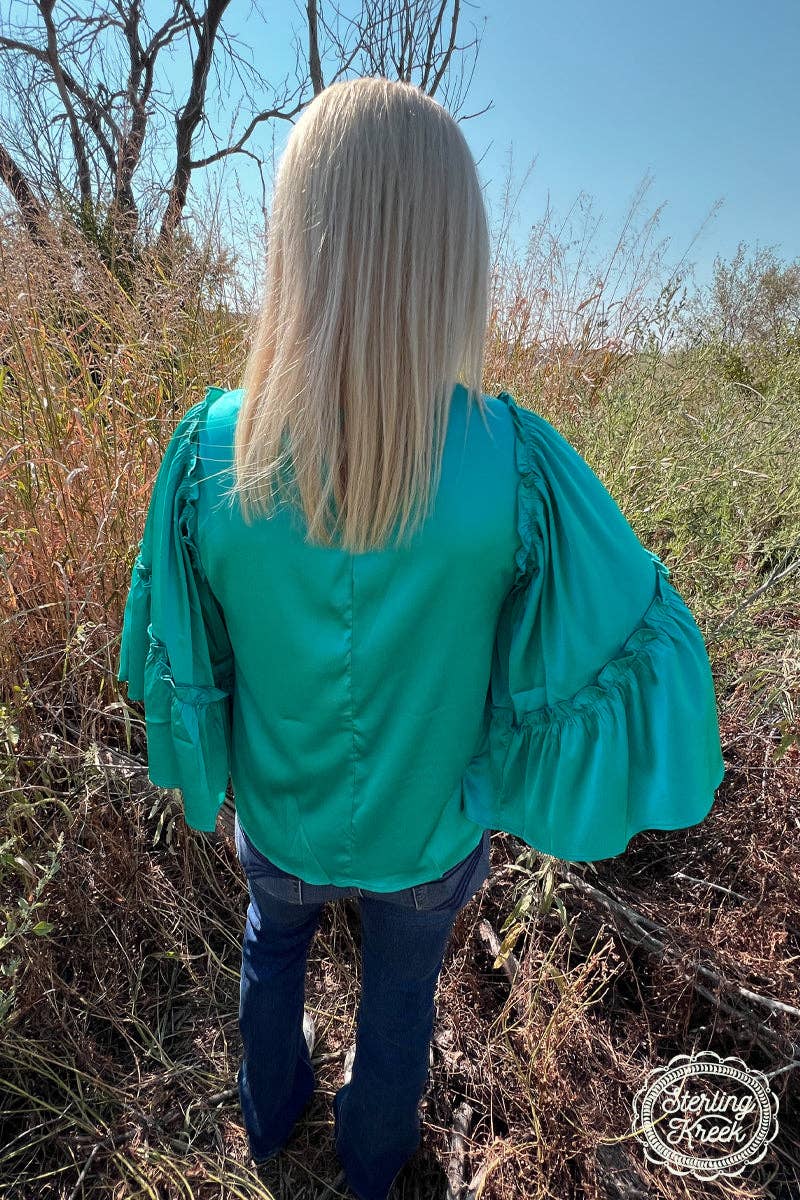 INTO THE NIGHT TOP TEAL