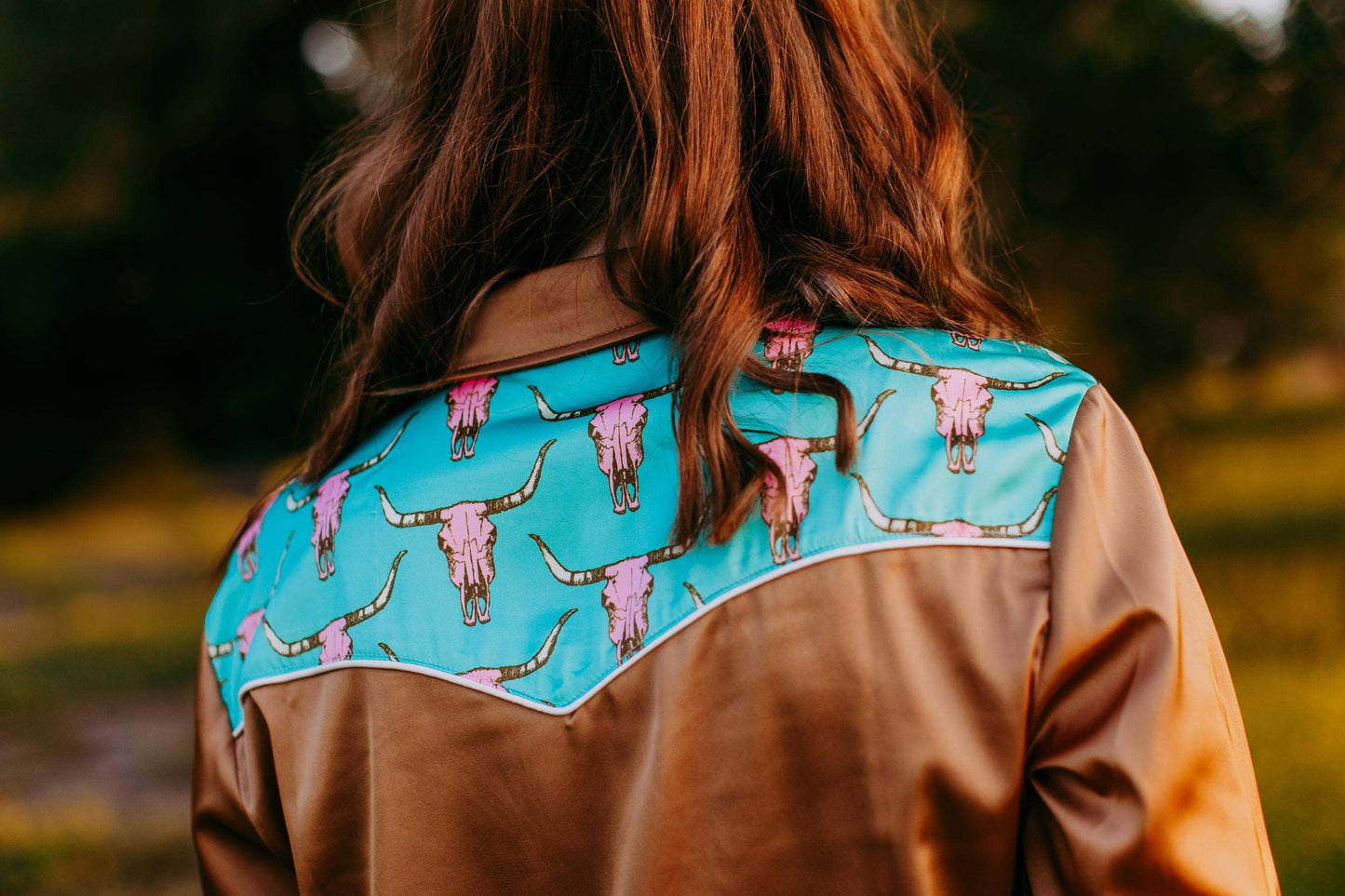 Cow skull Button Up Shirt