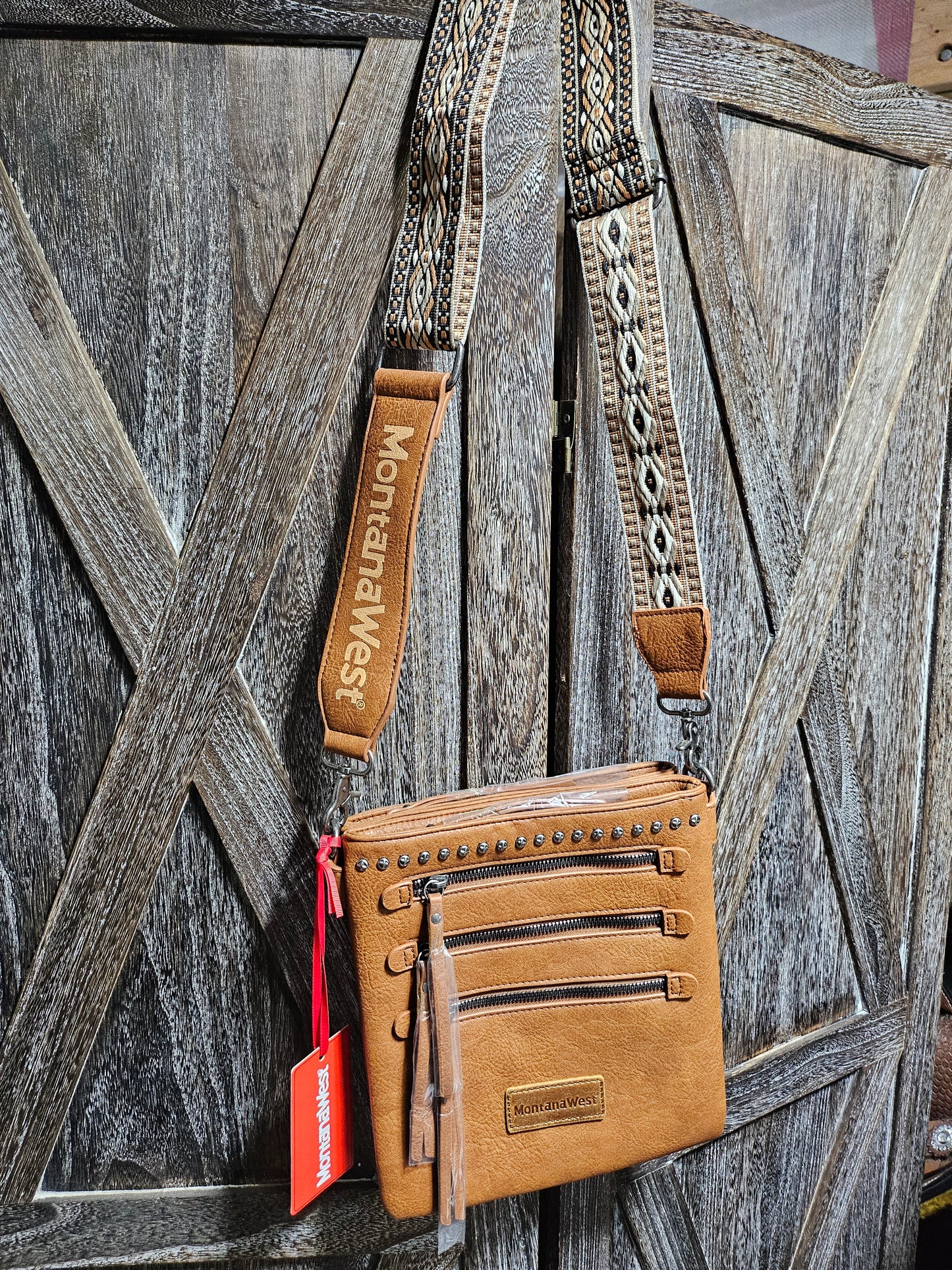 Crossbody Bag with multi zipper pockets