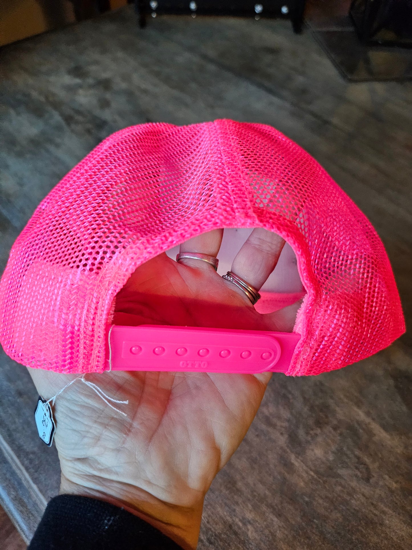 Custom pink trucker hat