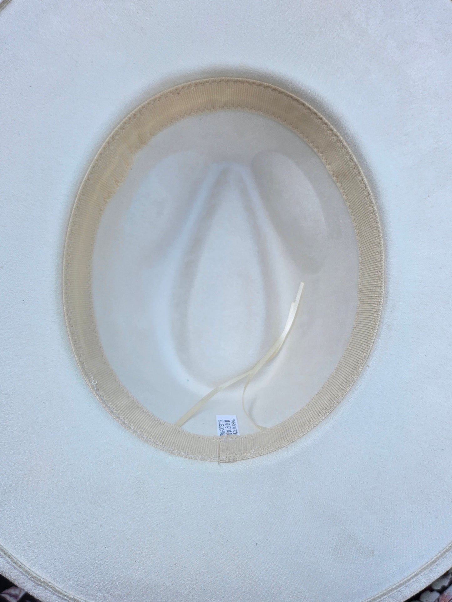 Engraved Floral Mountain Fedora Hat