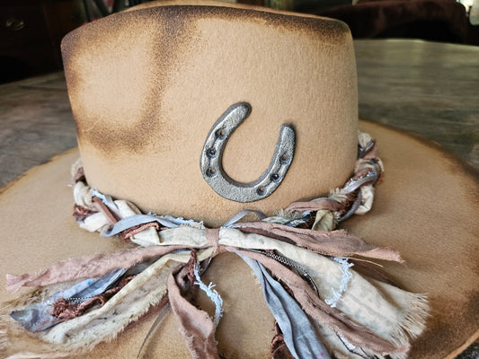 Authentic Iron Steel Miniature Horseshoe Pin