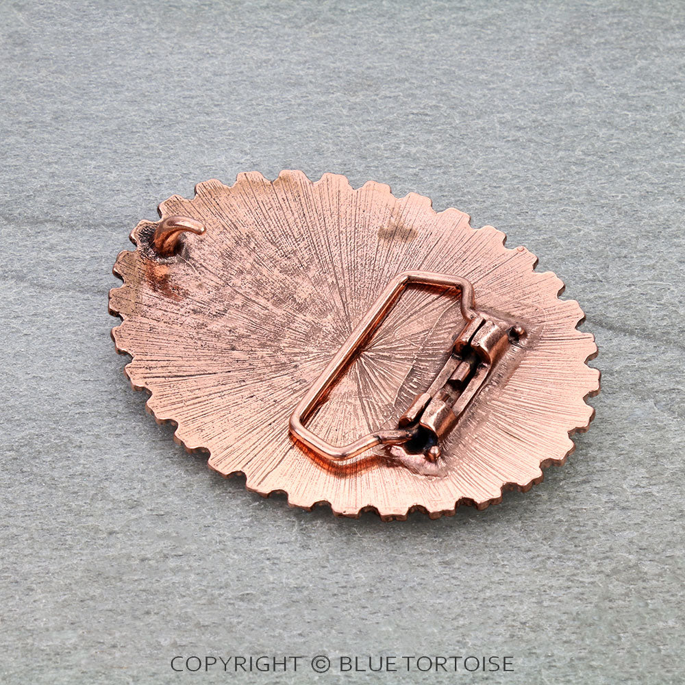 Western Flower Filigree Belt Buckle