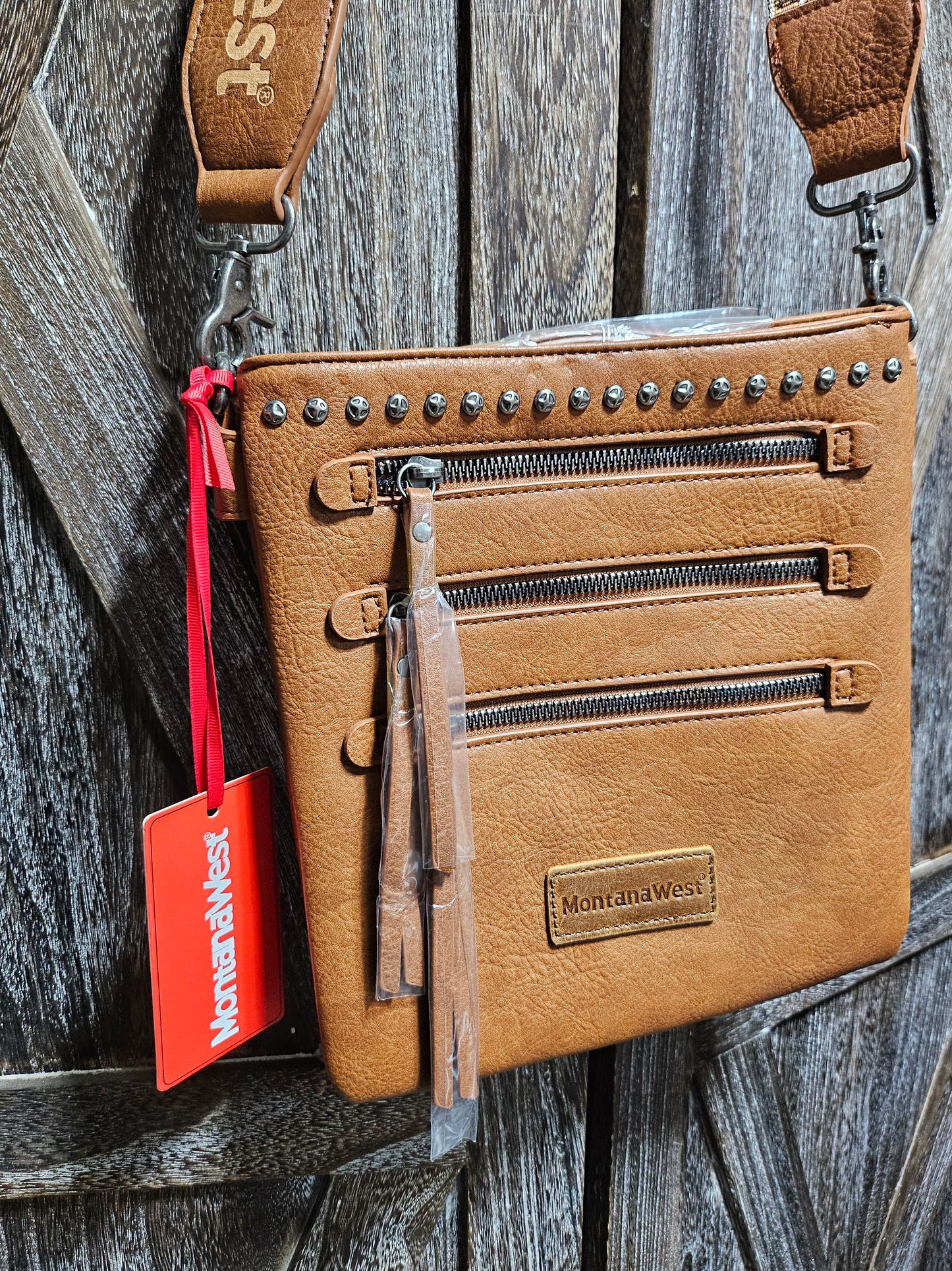 Crossbody Bag with multi zipper pockets