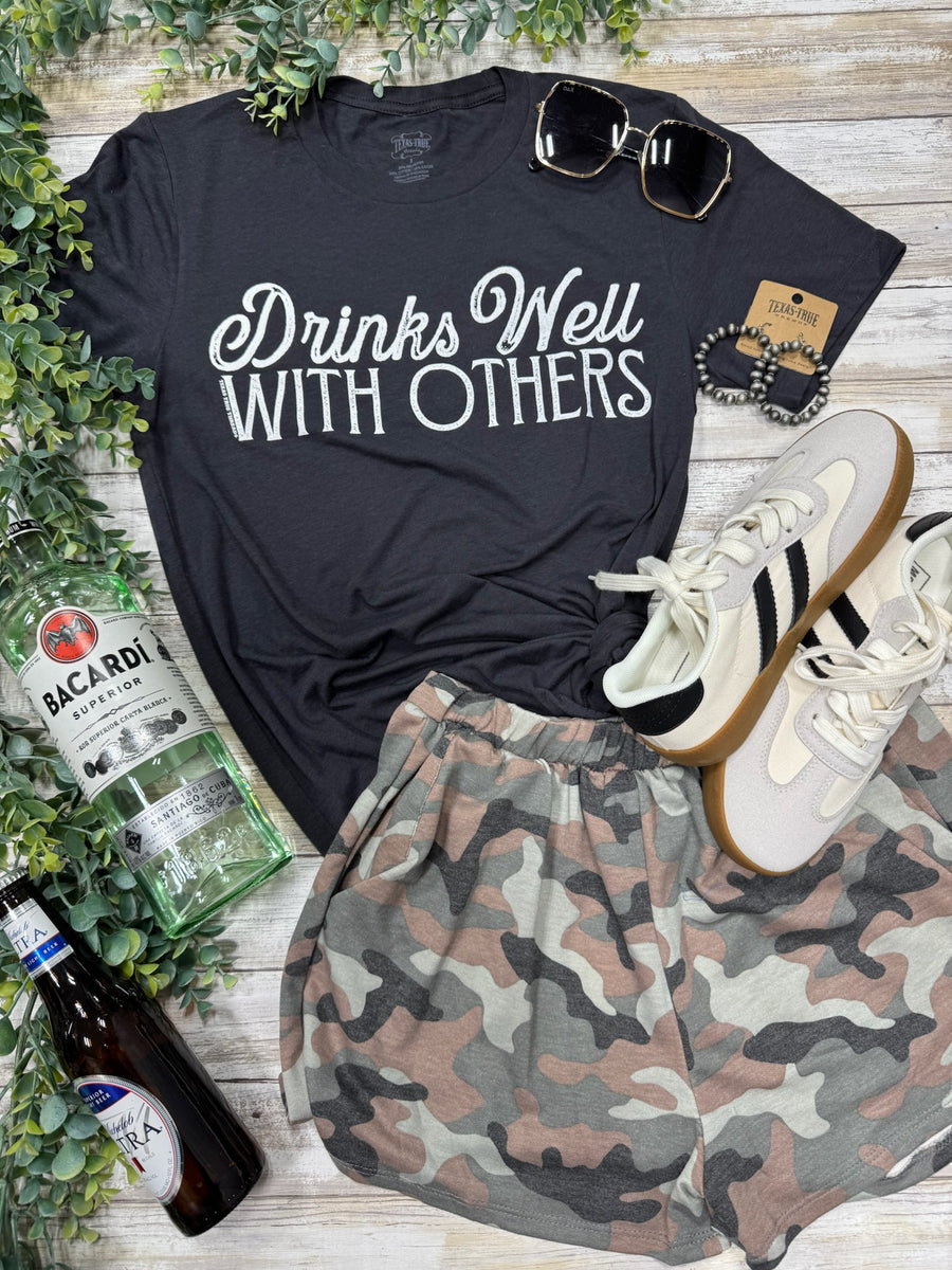 Camo print women's shorts