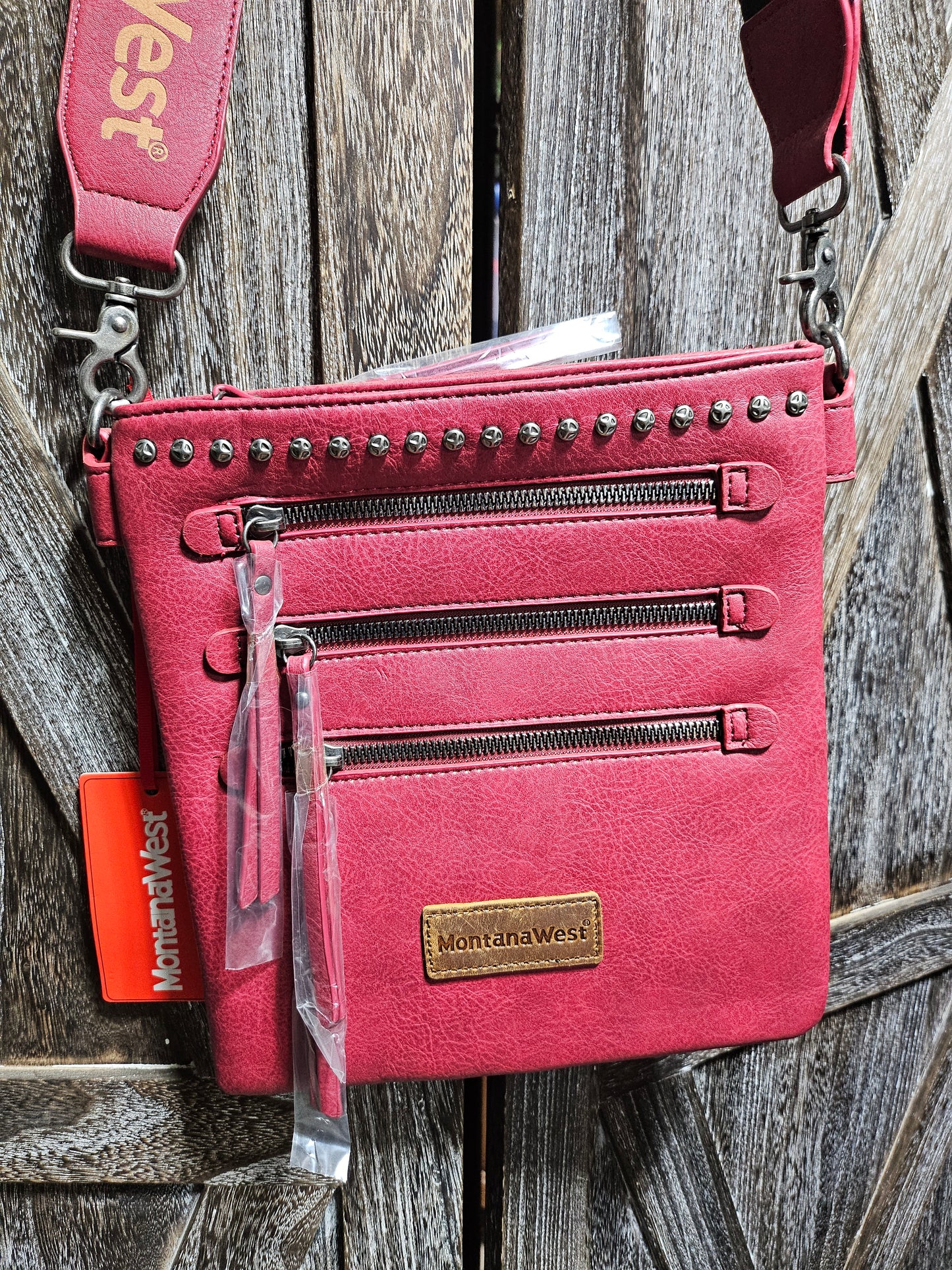 Crossbody Bag with multi zipper pockets