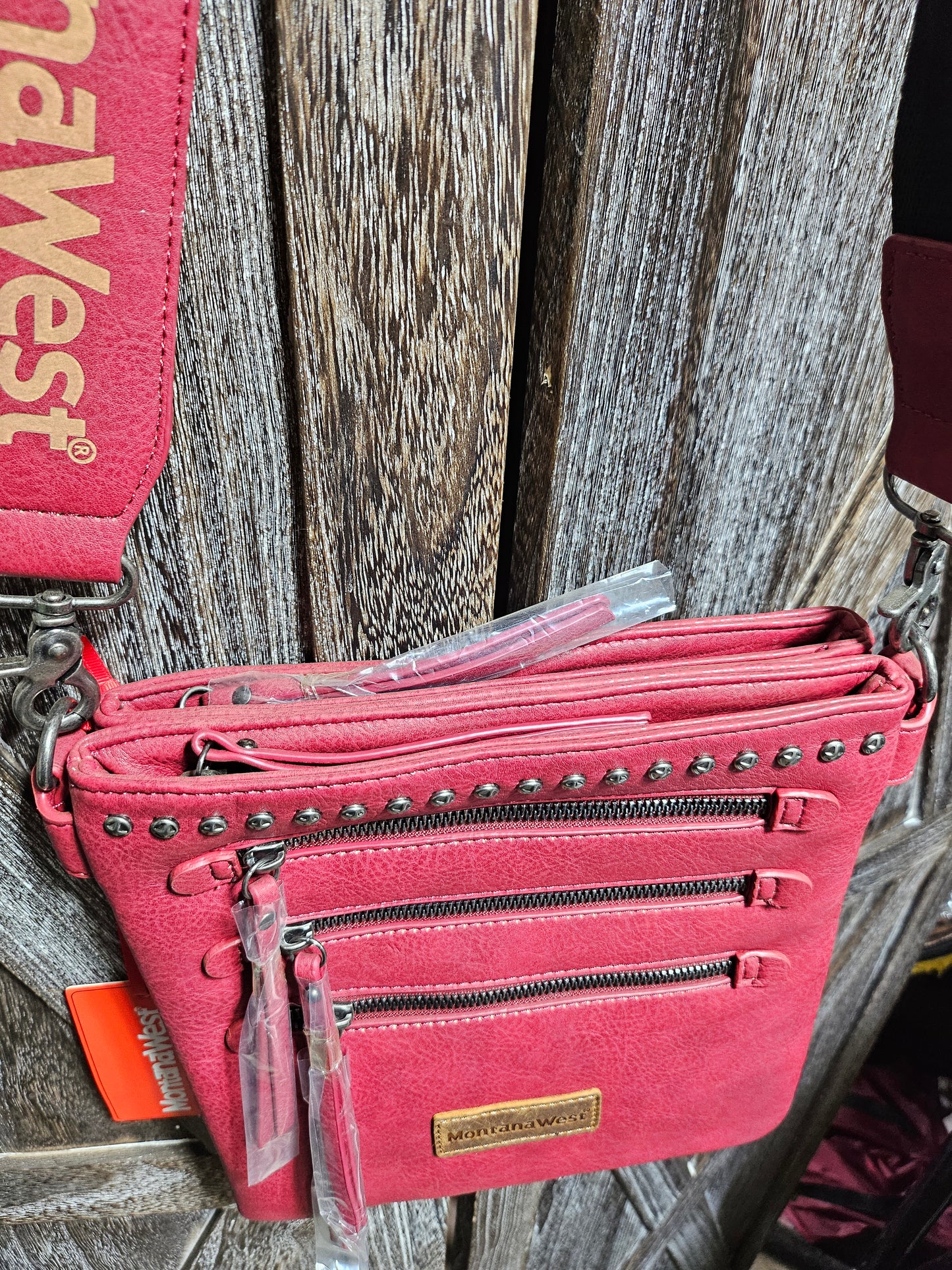 Crossbody Bag with multi zipper pockets