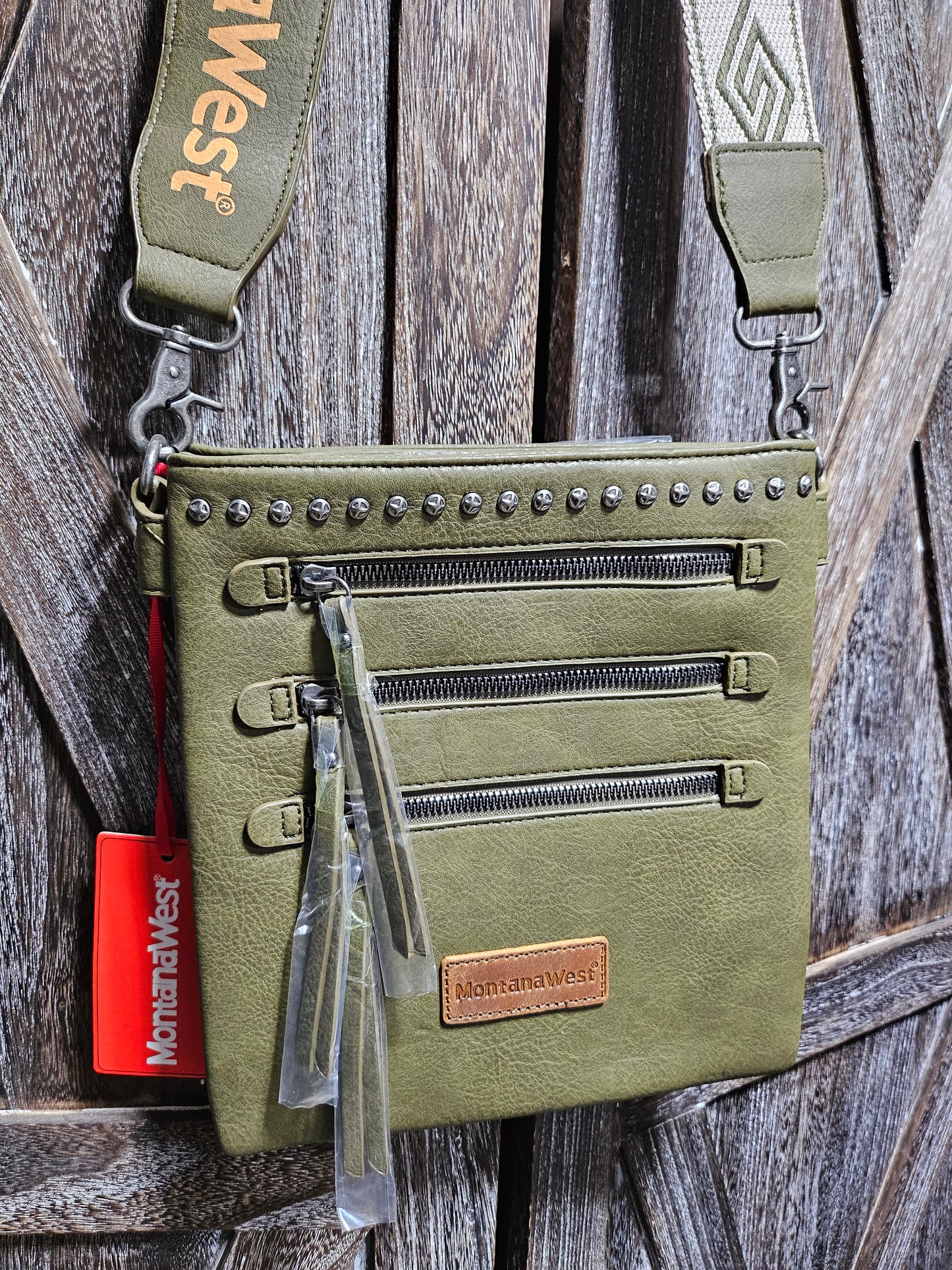 Crossbody Bag with multi zipper pockets